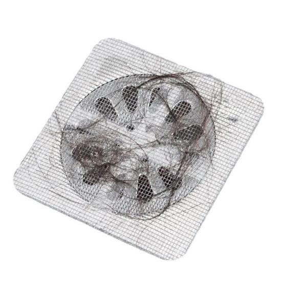 10/50Pcs Disposable Hair Drain Stickers Upgrade Shower Drain Cover Hair Catcher Bathroom Protector Mesh Floor Drain Stickers
