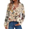 Women's Printed Long Sleeve Shirts Elegant Casual Tops Trendy Shirts Tops