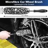Car Wheel & Tire Brush Set, Wheel Cleaner Brush, Soft & Stiff Bristle Cleaning Brush, Wheel Brushes For Cleaning Wheels, Rim Brush For Car Body