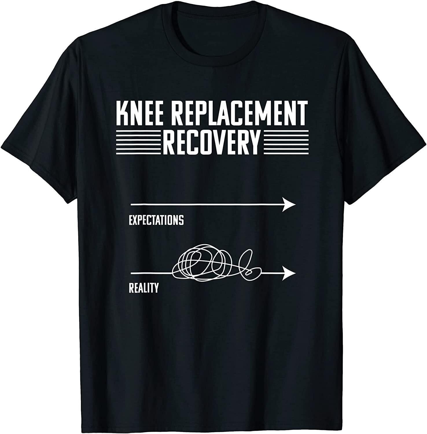 NEW LIMITED Knee Replacement Surgery Funny Joint Recovery Gag T-Shirt S разноцветный