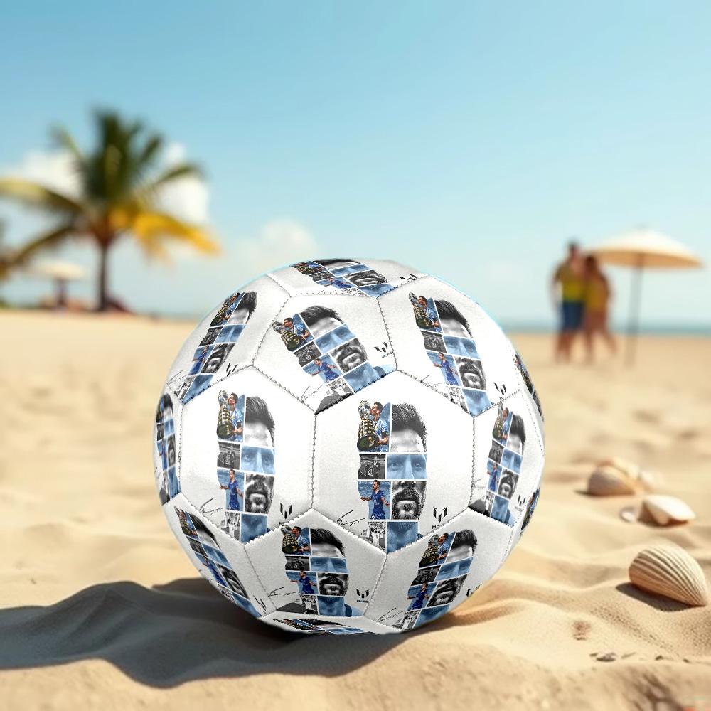 Pallone da Calcio Messi Taglia 5 Calcio Cucito a Macchina Indoor/Outdoor Universale Regali per Appassionati di Calcio