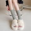 Kältefeste lange Socken Häkel-Fußwärmersocke Neue Stulpen Herbst Winter