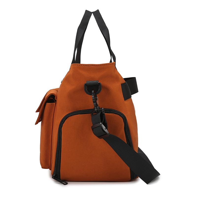 Portable Large Capacity Sports Fitness Bag Dry Wet Separation Yoga Bag Men Women Short-Distance Travel Bag Separation Shoes Bags