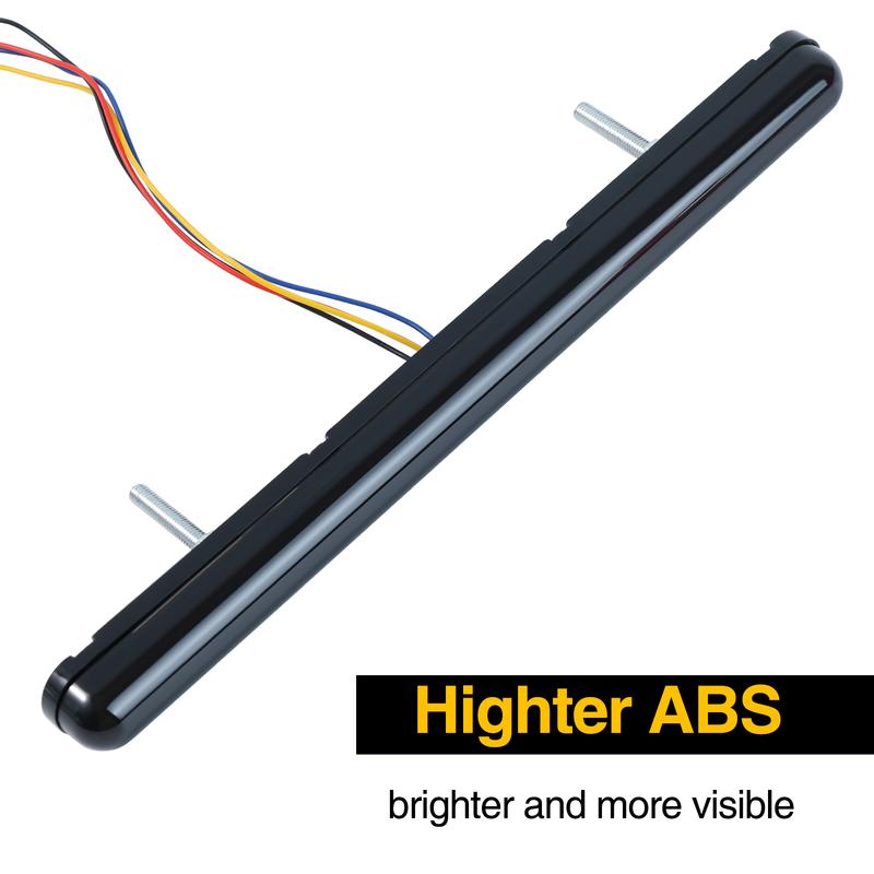 Car LED Rear Tail Light 2 in 1 Red Yellow Brake Stop Light DRL Running Light Flowing Signal Lamp For Truck Trailer Bus 12V 24V