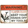 Caution Warning Metal Sign For Safety Signs Danger Beware Tin Sign Plate Home Wall Decor Vintage Plaque Home Art Painting Poster