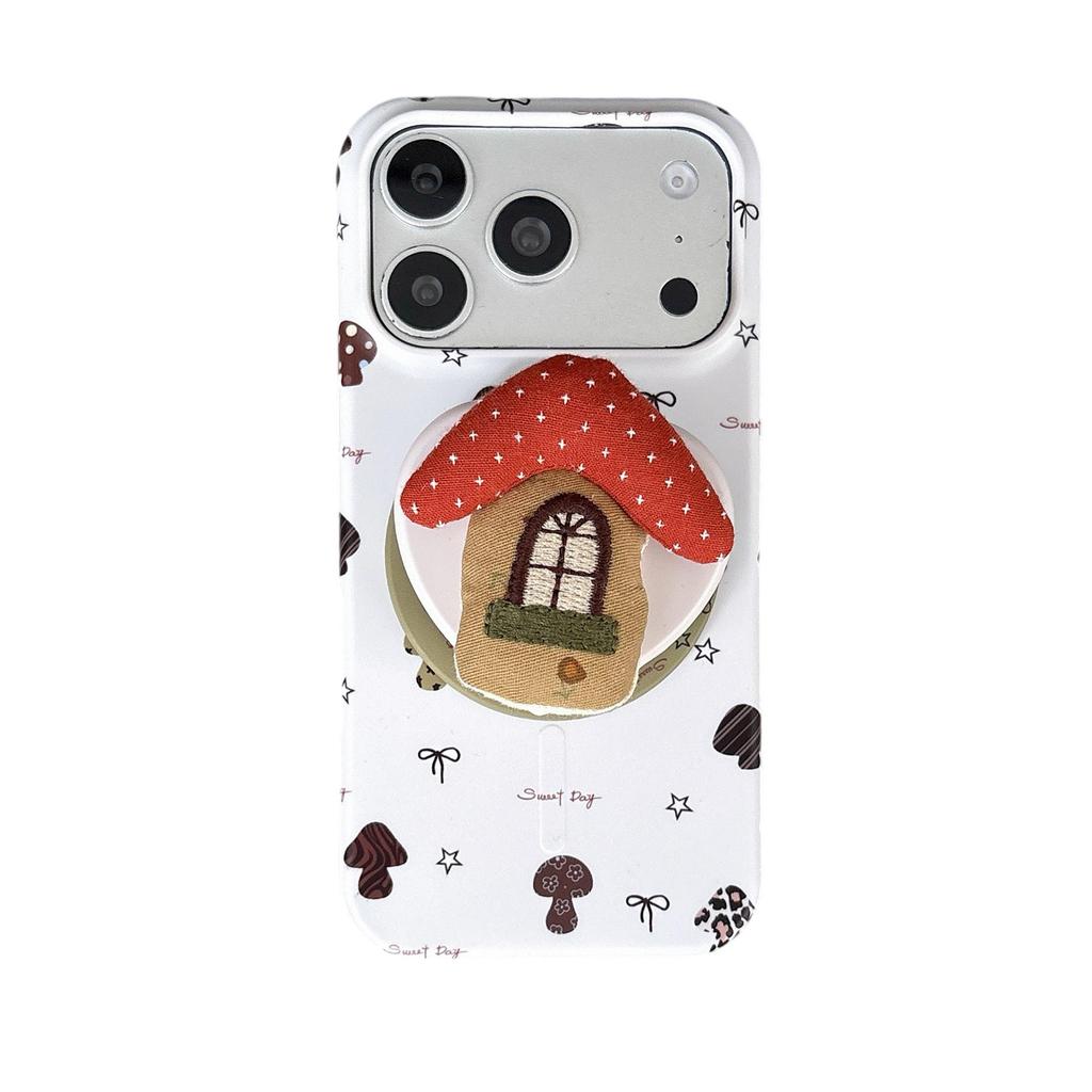 Magnetic Mushroom House iPhone Case for 17/17PM, 15/16PRO, 16PROMAX