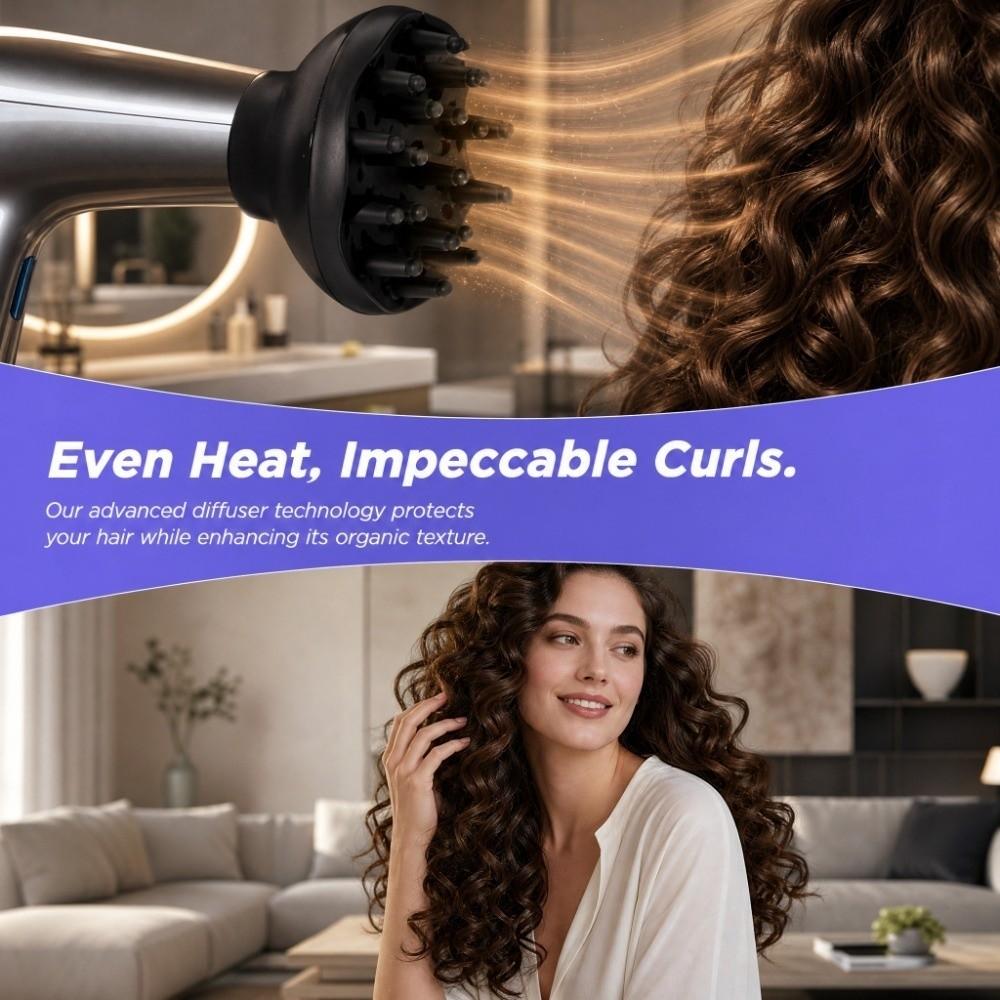 Design Elegante Diffusore Universale per Asciugacapelli Diffusore Professionale per Capelli Accessorio per Uso Domestico