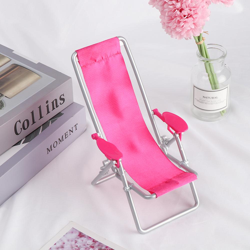 Garden Bench Children' Gift Dollhouse Furniture Toy Accessories Doll Beach Chair Foldable Deckchair