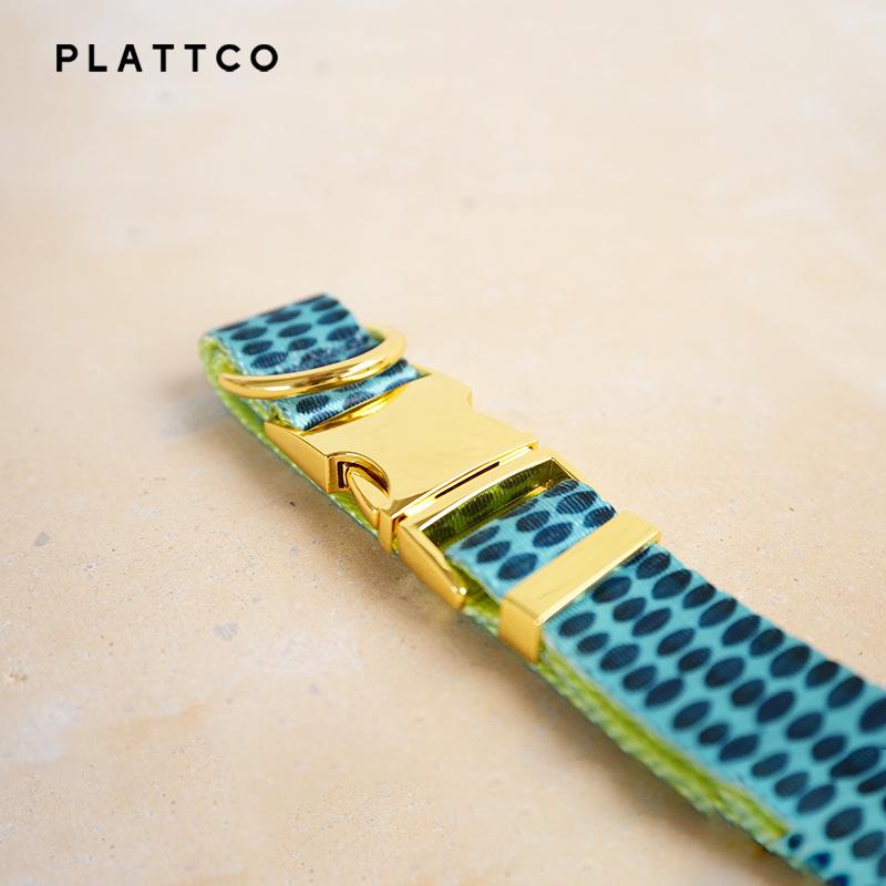 PLATTCO Синий имитация нейлона Ошейник для собаки - Простой дизайн Ошейник для шеи питомца