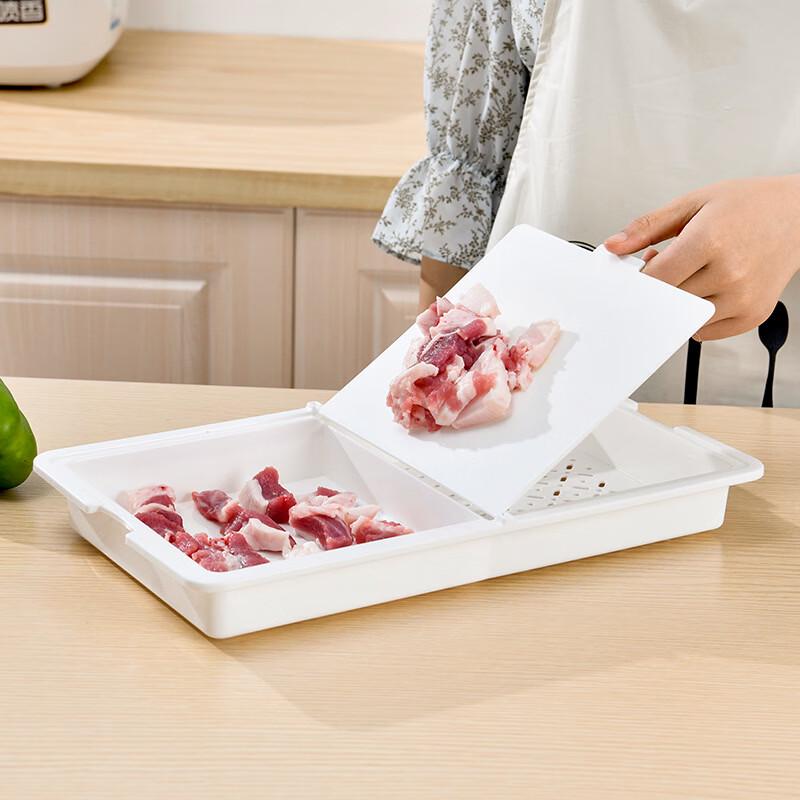 

WuTuo Multi-functional Draining Cutting Board with Storage Box (2-Pack)