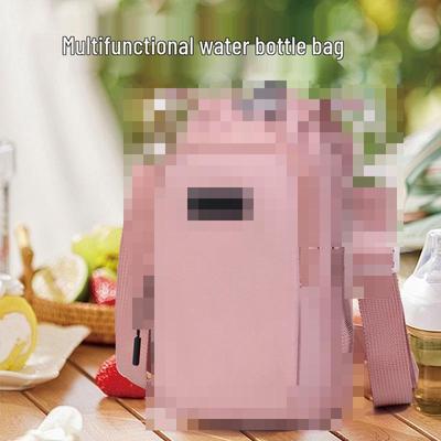 Vielseitige Multifunktions-Kessel- & Handy-Umhängetasche - Minimalistisch, tragbar, lässig, für Outdoor/Pendeln, mit Kordelzug für Wasserflasche.