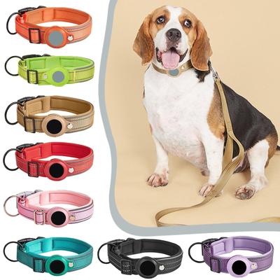Reflective Dog Positioning Collar GPS Medium And Large Dog Non-strangle Neck Ring Pet Tracking -lost Collar Traction Rope