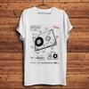 Vintage 80s Kazetová páska plán vtipné tričko Pánské krátký rukáv Ležérní tričko Homme Unisex Streetware Tričko Bez potisku samolepkou