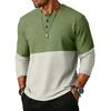 Men's  Sports  Leisure  Waverg  Three  Pieces  Buckle  Seven  Points   Sleeve  T-Shirt