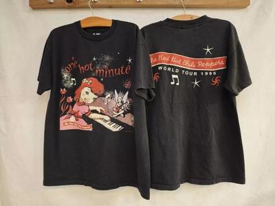 Red Hot Chili Peppers Band Shirt, Retro 2 Side Black Unisex Tshirt Reprint Unisex T-Shirt