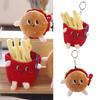 11cm Cute Keychain Decorative Lovely PP Cotton Food