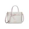 New MK Emilia Artificial Leather Shoulder Bag Crossbody Bag Handbags Small Size Women's Vanilla White & Pink 35H0GU5S1B-PWD-BLSH-MLT