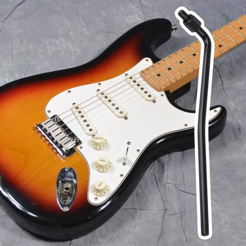 Yibuy 6mm Black Electric Guitar Tremolo Arm/Tremolo Bar/Whammy Bar with Double Locking System for Guitar Tremolo Repair