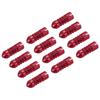 PATIKIL Dart Flights Protector 12pcs Aluminum Alloy Dart Wing Saver Fixed 90 Degrees Professional Competition Dart Accessories Red