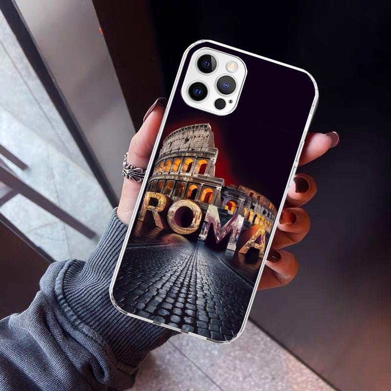 Roman Colosseum Phone Case For iPhone 17 Air 11 13 Mini 14 15 Plus 16 12 Pro Max 16E SE 7 8 Pattern Soft TPU Back Cover 13 12 M