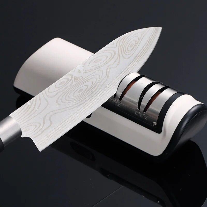 Affilacoltelli elettrico professionale Affilacoltelli automatico piccolo veloce domestico Affilacoltelli ricaricabile USB Gadget da cucina