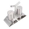 2PCS Kitchen Seasoning Jars 304 Stainless Steel Seasoning Container Condiment Bottle with Rack for
