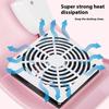 Quiet Manicure Dust Absorber Powerful Motor Compact Desktop Vacuums Pink Aesthetic Design For Professional Home Nail Art