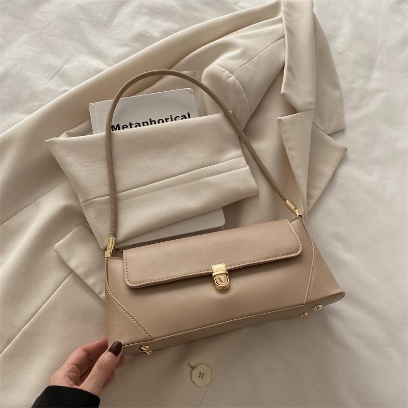 Fashion Simple Women Shoulder Bag Trendy Daily Armpit Rectangular Baguette Bag