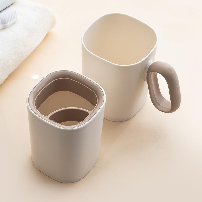 Couples' Portable Children's Toothbrush Storage Cup with Handle
