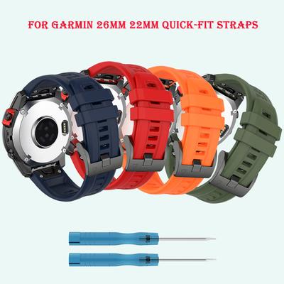 Silicone Quick Fit Band for Garmin Fenix E 8 7 7X 6X 5X 22mm 26mm Outdoor for Garmin Fenix Enduro 3 2 E 7X 6X 5X 22/26mm Band