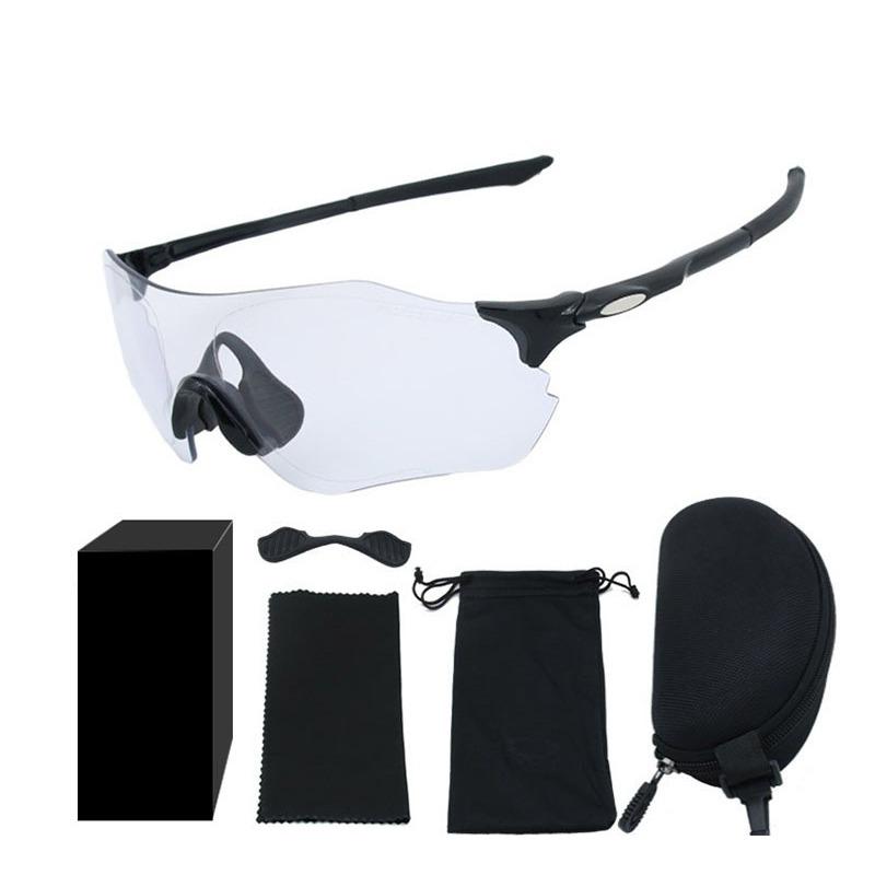 Cyklistické brýle s proměnlivou barvou Průhledné PC brýle Sluneční brýle pro venkovní sporty Denní a noční běžecké brýle.