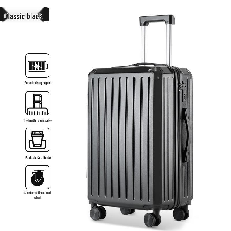 Mother-Daughter Set: Universal Wheel Travel Suitcase with 28-Inch & 20-Inch Trolley Cases, Large Capacity, with Security Code Lock