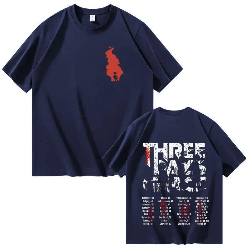 Alternative Metal THREE DAYS GRACE New Album Poster Graphic Print Tees Unisex Unisex Fashion Summer Cotton Oversized Casual Tshirts