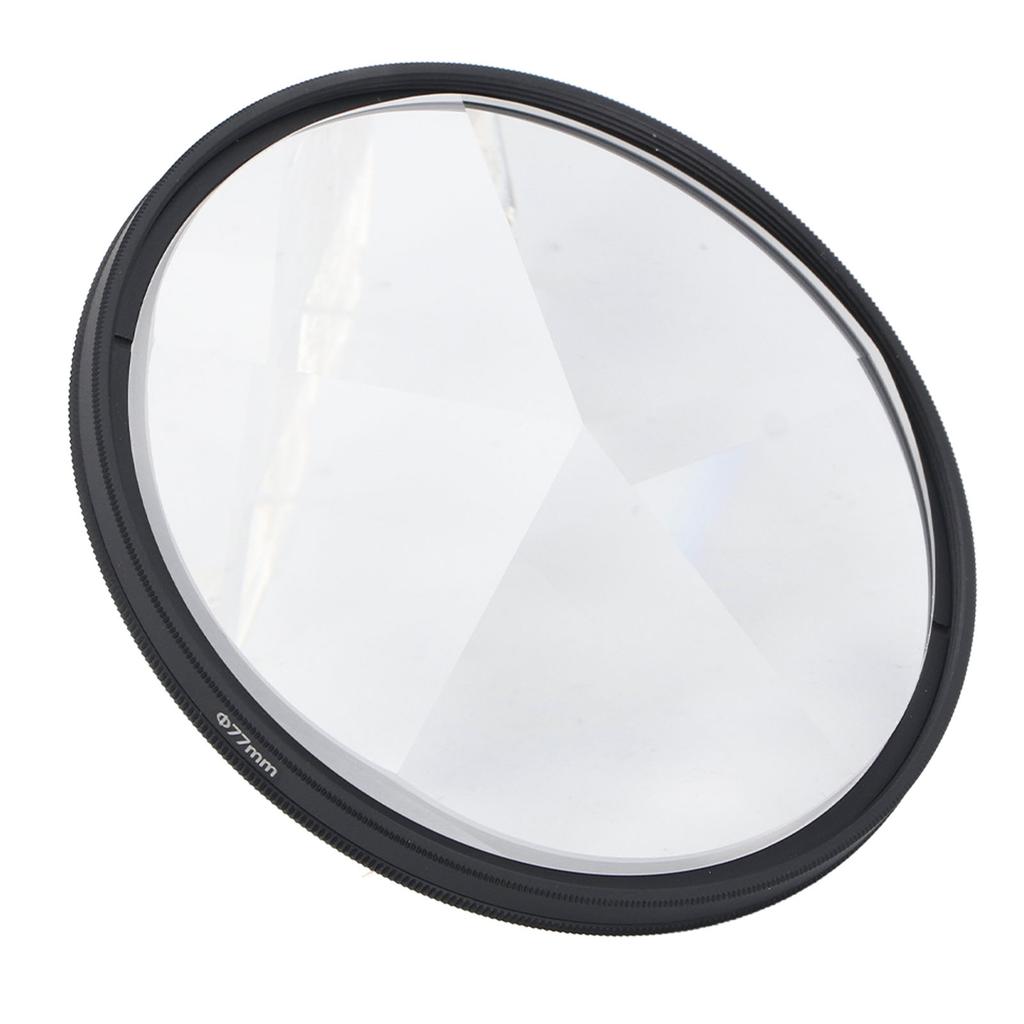 Filtr pryzmatowy pentagonalny 77MM Filtr specjalny pryzmatowy Zmienna liczba obiektów Filtr obiektywu fotograficznego dla