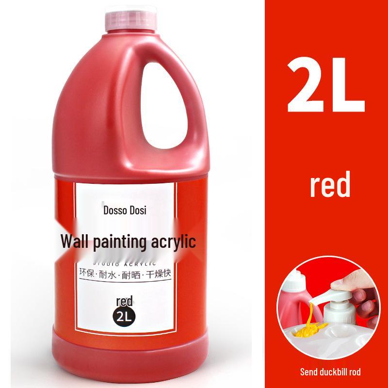 2L Acrylic Paint Bucket for Wall, Textile & Graffiti DIY Projects