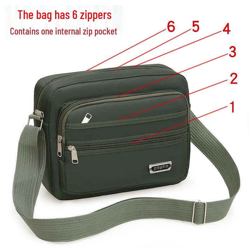 Waterproof Multi-Layer Korean Style Men's Crossbody Money Bag