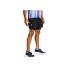 Under Armour Mid-Waist Drawstring Fitted 2-In-1 Sports Shorts Men Bottoms Black 1382640-001