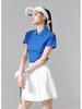Bingse Women's Spring/Summer POLO Yoga & Sports Top - Short Sleeve for Golf & Tennis