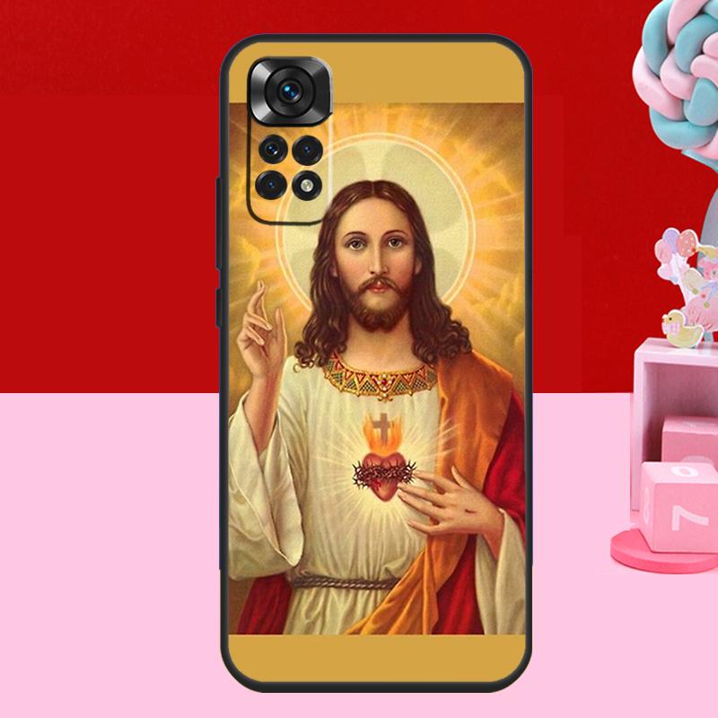 God Jesus Case For Xiaomi Redmi Note 13 12 11 10 14 15 Pro Plus Redmi 15 C 14C 10C 12C 13C Soft Cover