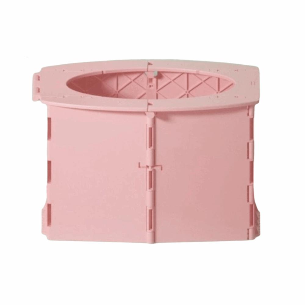 Plastic Foldable Baby Toilet Seat Durable Potty Training Toilet Portable Travel Potty  Daily розовый