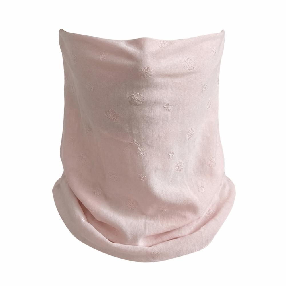 Lightweight Sun Protection Face Mask Thin Sunscreen Veil Women Breathable Face Cover Outdoor розовый
