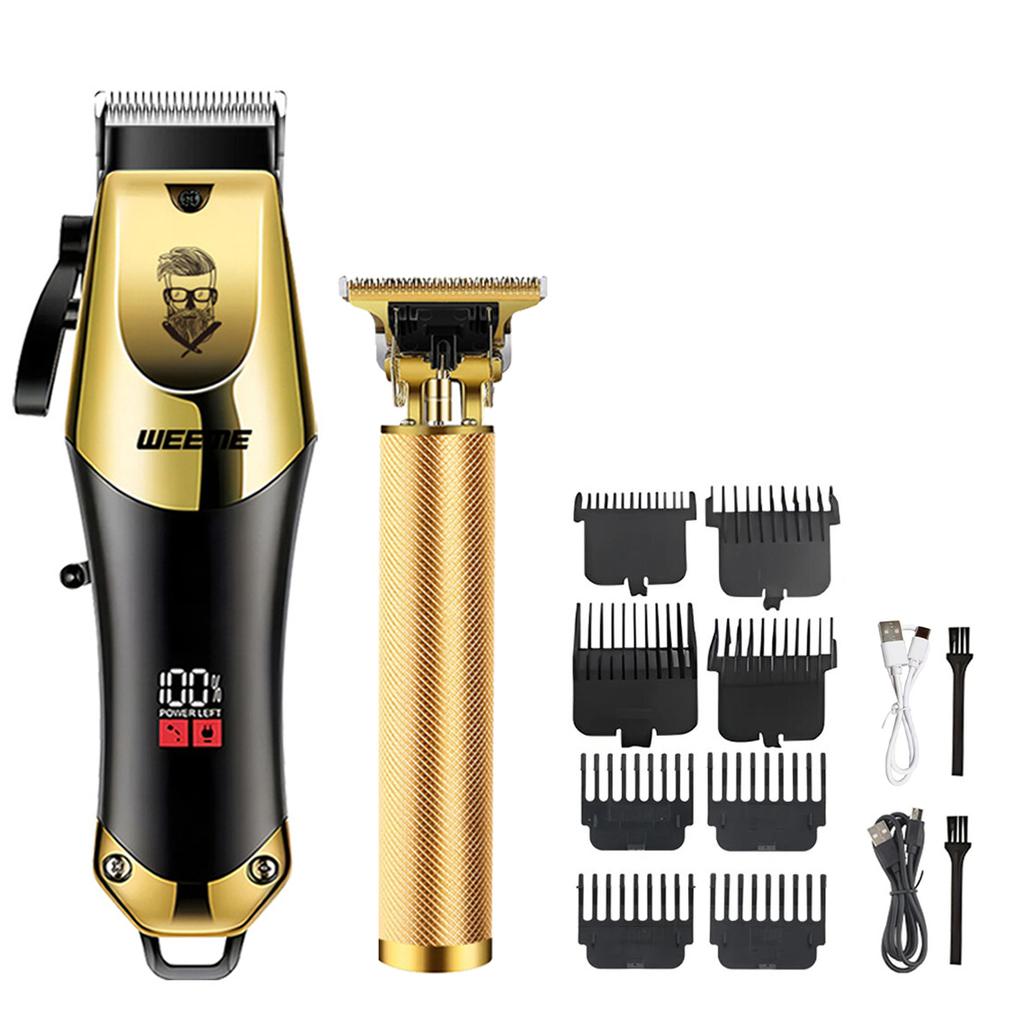 WEEME 806 Electric Hair Clipper UBS Rechargeable Cordless Beard Trimmer Men Powerful Electric Hair Clipper Trimming Tool