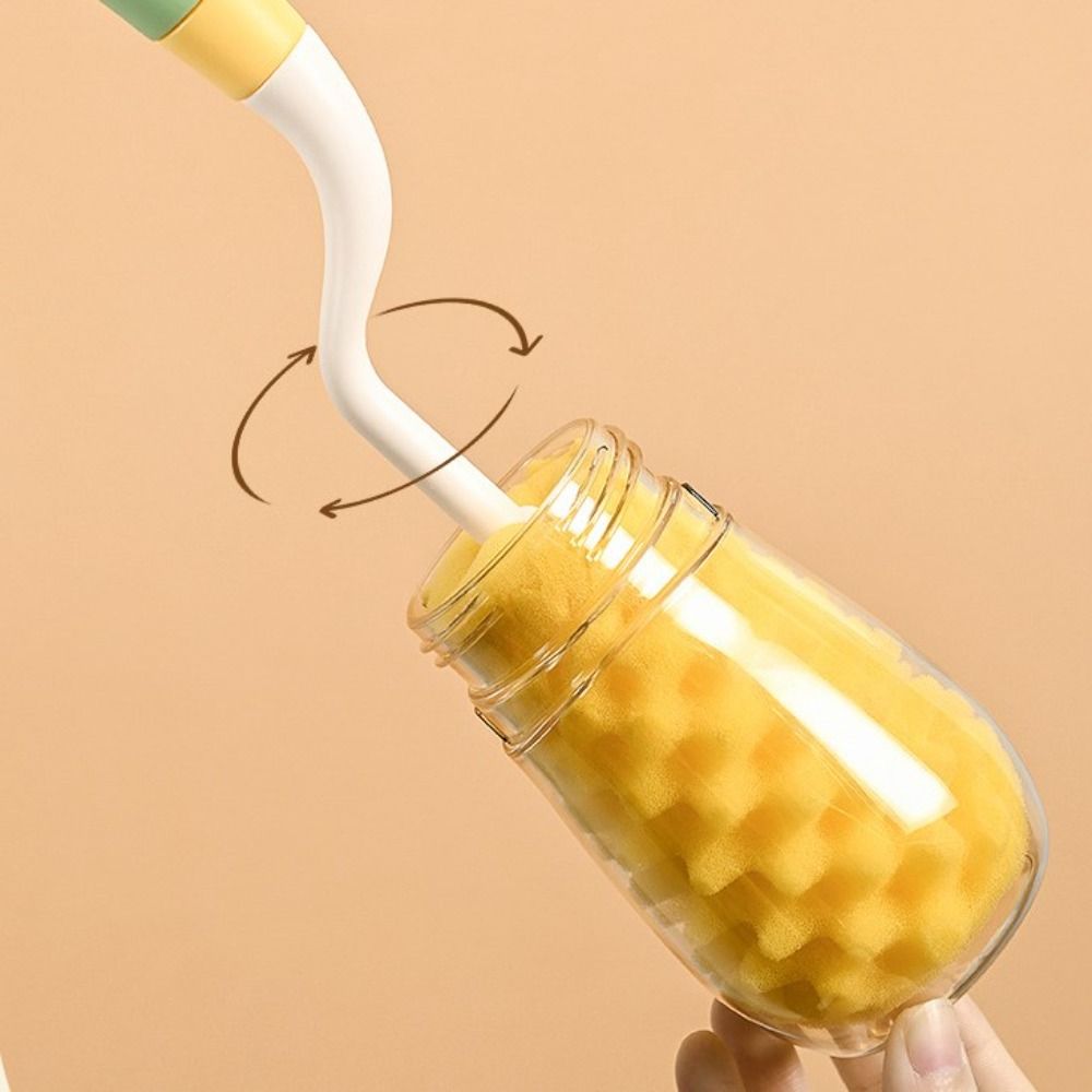 Household Sponge Brushes Set 360 Degree Bottle Brush Set High Quality Cup Brush