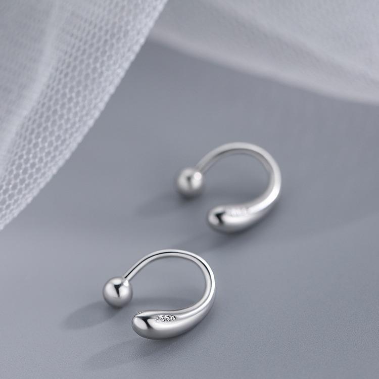 Drop Shape Screw Earrings For Women High End Light Luxury Minimalist Versatile Elegant Ins Jewelry