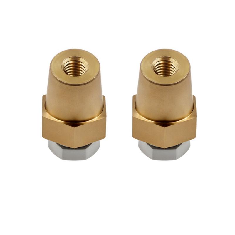 2 Pièces Chargeur de Borne de Batterie Vis Accessoires Laiton Connecteurs de Borne Hexagonale Pour Borne Positive et Négative de Batterie de Voiture