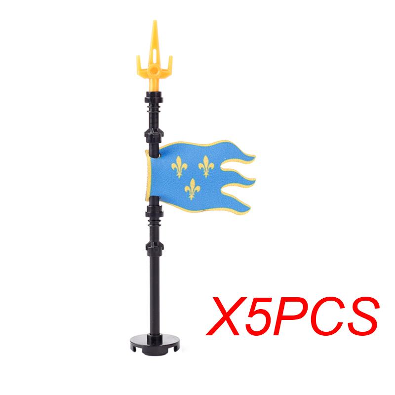 MOC Mittelalter Roter Löwe Schwarzer Adler Burg Soldat Ritter Pferd Reittier Baustein Militärfigur Weste Rüstung Fahne Spielzeug Geschenk