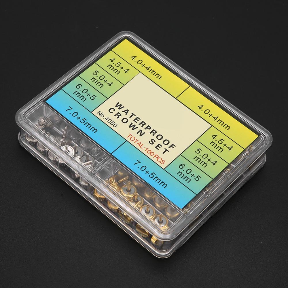 Steel Watch Crown Set Various Specifications Watch Parts Kit for Watch Makers