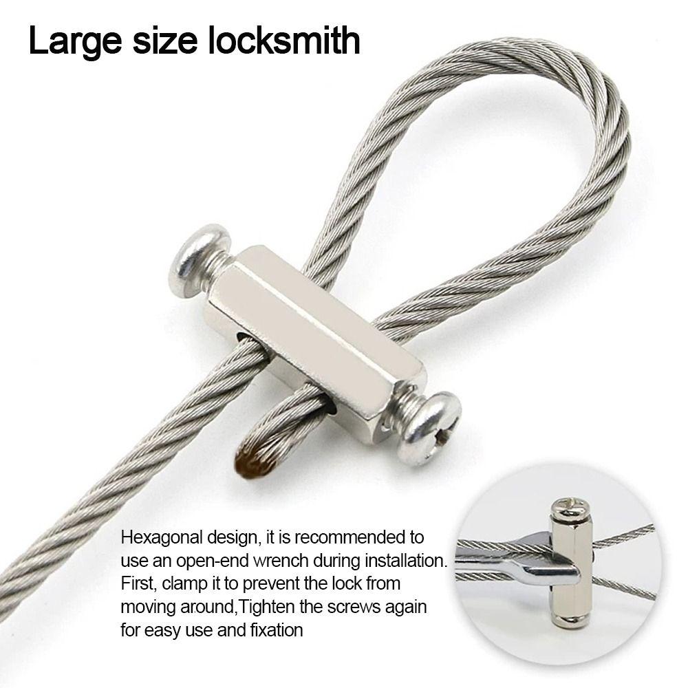 High Quality Stainless Steel Wire Rope Adjustable With Locking Suspension Lanyard Lighting Hanging Wire