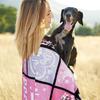 Mother Dog Warm Heart Blanket 50x 60 inch Soft Comfortable Blanket Pet Theme Blanket Pink