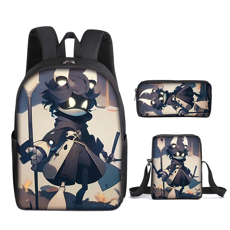 Droni Killer Novità Classici Stampa 3D Set da 3 pezzi Zaino Scolastico per Studenti Zaino per Laptop Zaino a Spalla Inclinata Astuccio